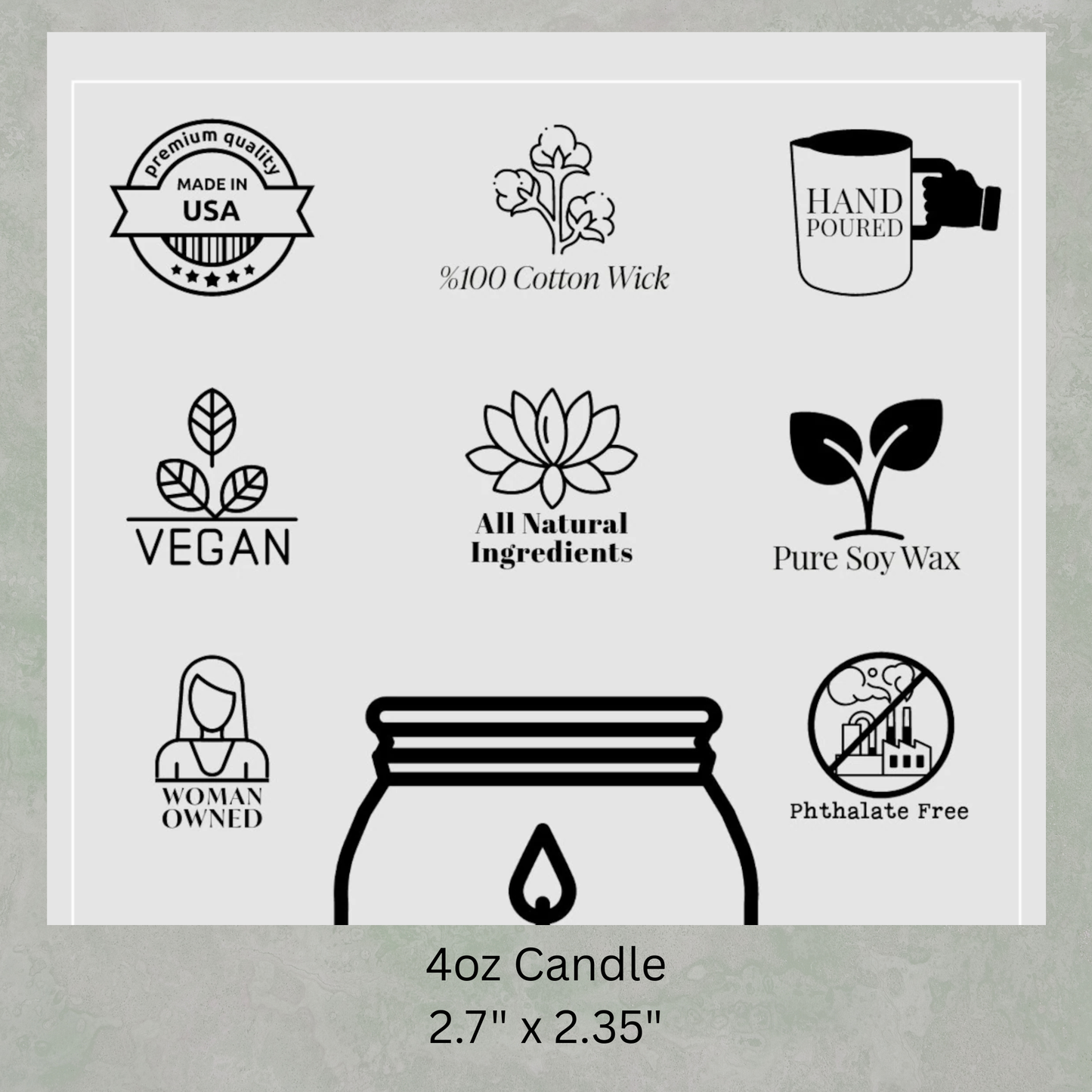No Words, Just Hugs Candle