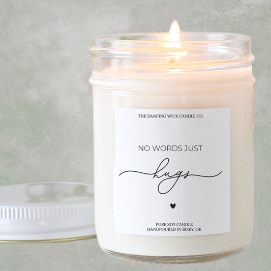 No Words, Just Hugs Candle