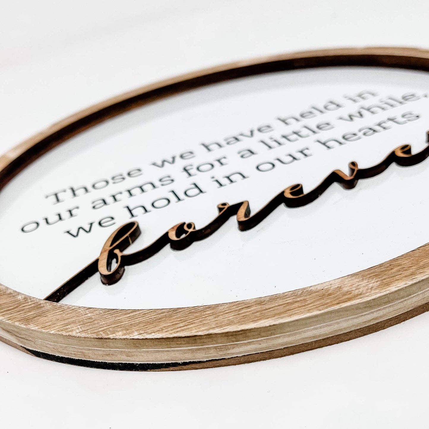 Those we have held in our arms 10" Round Sign