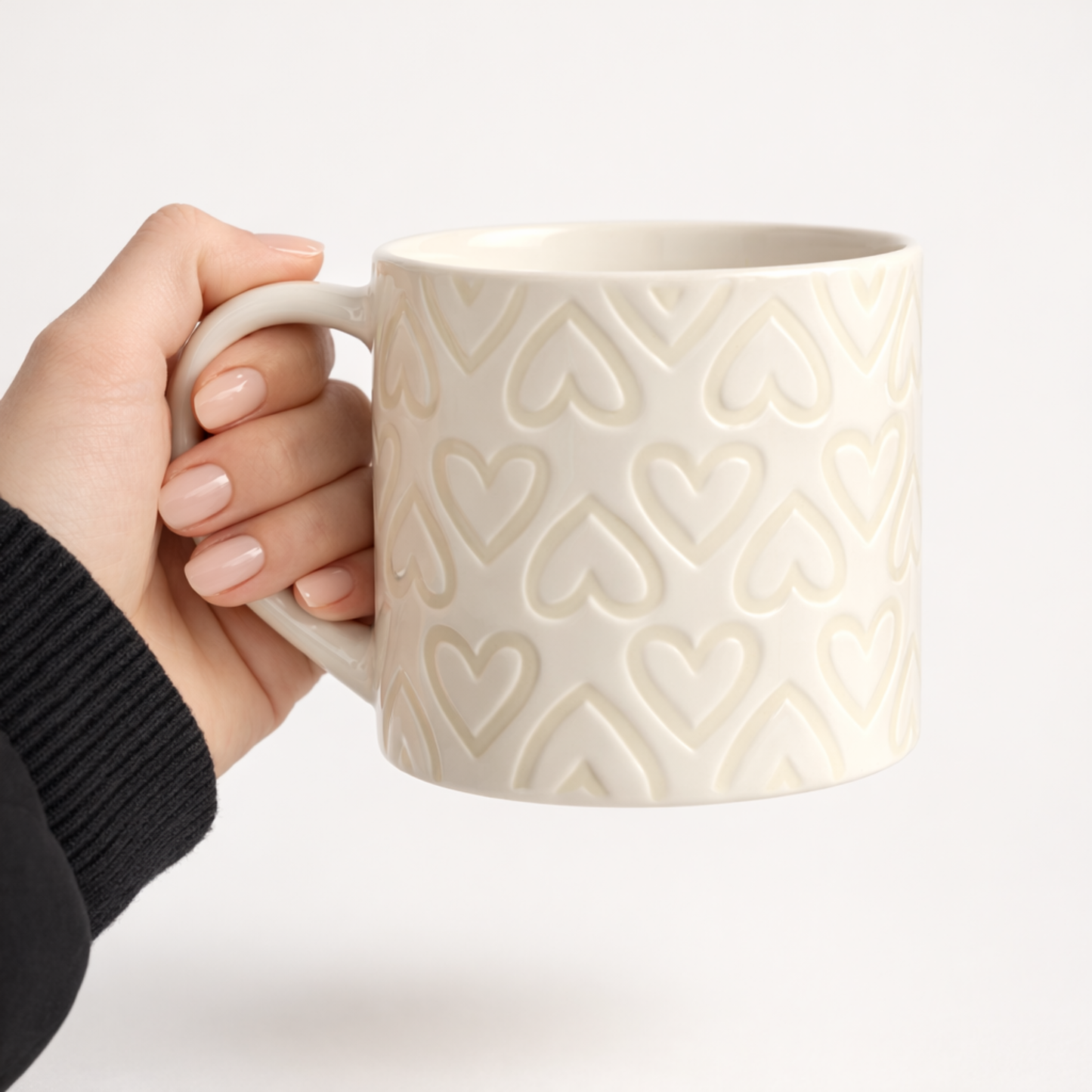 Heart Embossed Mug