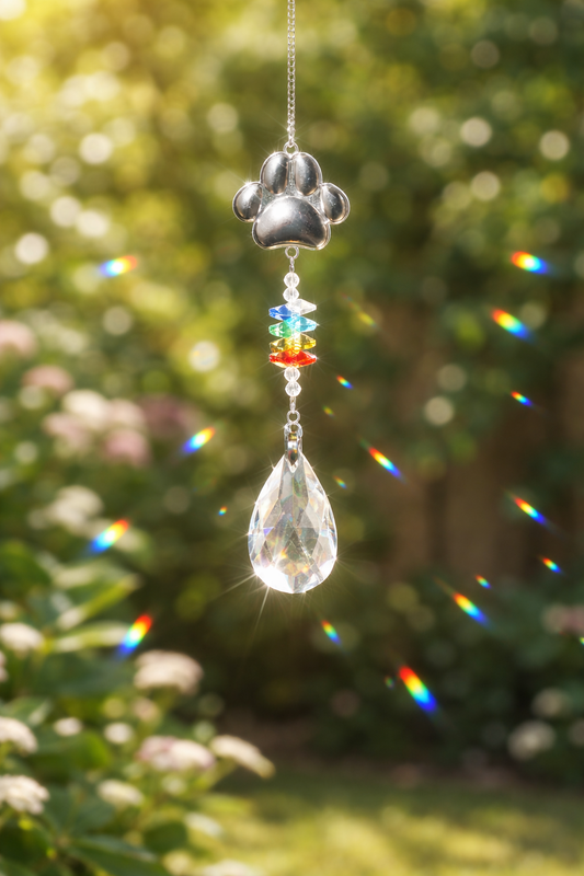 Paw Print Memorial Suncatcher